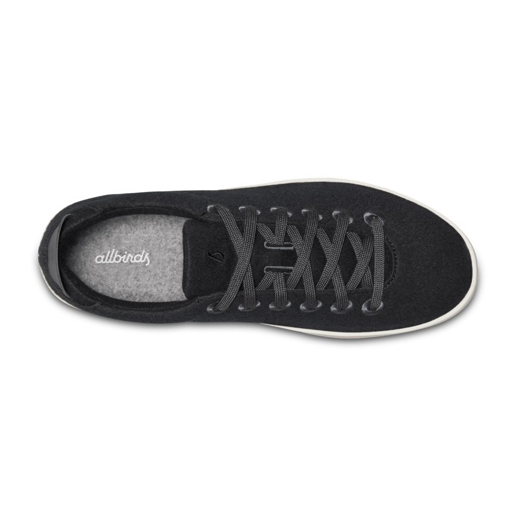 Allbirds Men\'s Sneakers Black - Wool Pipers - 72518JYLX